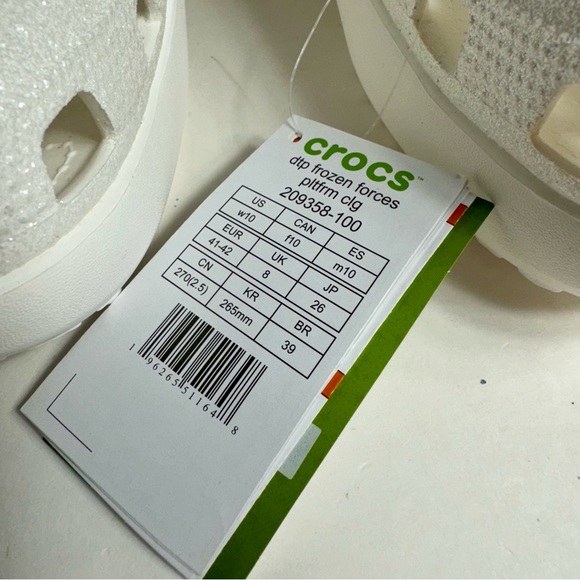 NWT. Crocs Disney Frozen Clogs size 10 by Crocs. platform crocs shoes - Picture 14 of 14